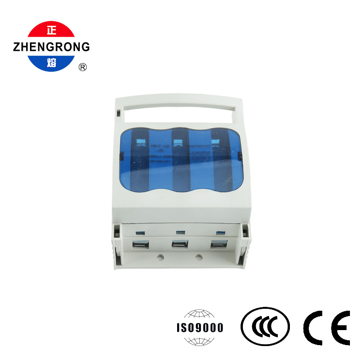 3 полски прекинувач со осигурувачи 100A 690V DIN Rail
