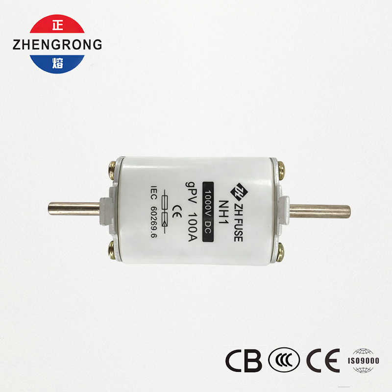 PV DC Осигурувач NH1 100A 1000V | CE & IEC 60269.6 Одобрени за соларни низи