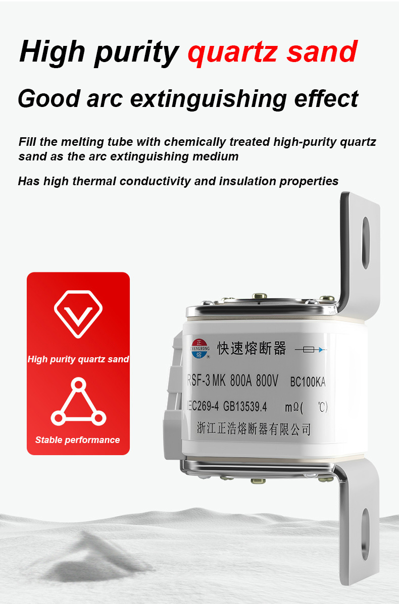RSF-3MK 800V-800A BC100KA осигурувач Линкови