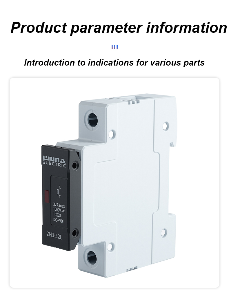 Држач за осигурувачи ZH32L DC 1000V